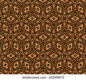 romantic geometric floral seamless pattern. Vector illustration. For modern interior design, fashion textile print, wallpaper, decor panel