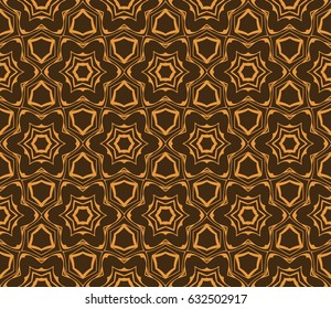 romantic geometric floral seamless pattern. Vector illustration. For modern interior design, fashion textile print, wallpaper, decor panel