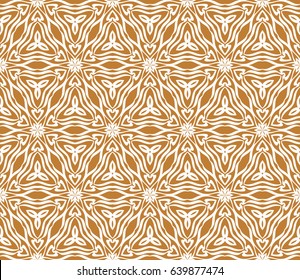 romantic geometric floral seamless pattern. Vector illustration. For modern interior design, fashion textile print, wallpaper, decor panel