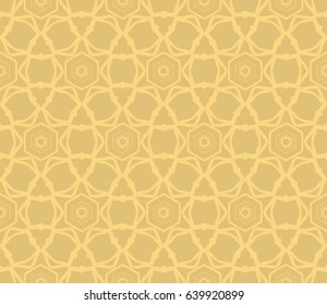 romantic geometric floral seamless pattern. Vector illustration. For modern interior design, fashion textile print, wallpaper, decor panel