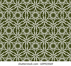 romantic geometric floral seamless pattern. Vector illustration. For modern interior design, fashion textile print, wallpaper, decor panel