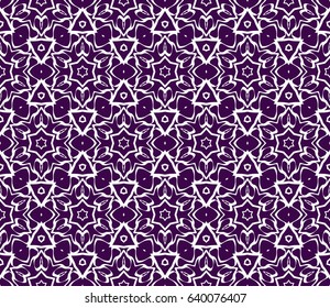 romantic geometric floral seamless pattern. Vector illustration. For modern interior design, fashion textile print, wallpaper, decor panel