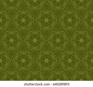 romantic geometric floral seamless pattern. Vector illustration. For modern interior design, fashion textile print, wallpaper, decor panel