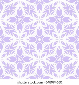 romantic geometric floral seamless pattern. Vector illustration. For modern interior design, fashion textile print, wallpaper, decor panel