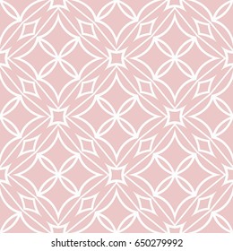 romantic geometric floral seamless pattern. Vector illustration. For modern interior design, fashion textile print, wallpaper, decor panel