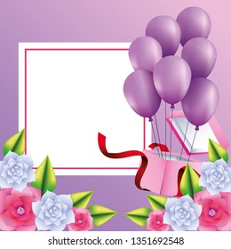 Romantic gift box present