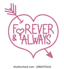 Tarjeta de regalo romántica, con mensaje de amor, relación romántica, regalo, inscripción con un elemento decorativo velado en ella, estilo dibujado a mano con doodle. Ilustración del vector
