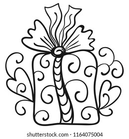 Romantic gift. Vector illustration