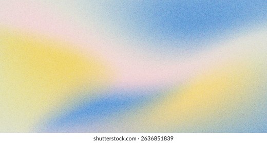 Romantic gradient sky horizontal vector background. Cirrus clouds. Yellow, pink and purple light colors. Vector abstract concept. Fluffy wide horizontal abstract minimal backdrop template