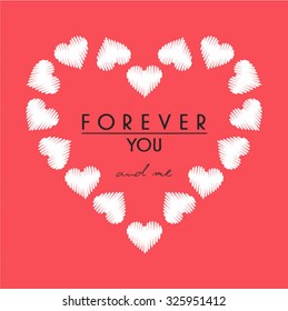 romantic graphic for t-shirt
