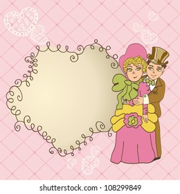 romantic greeting card