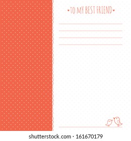 romantic greeting card 