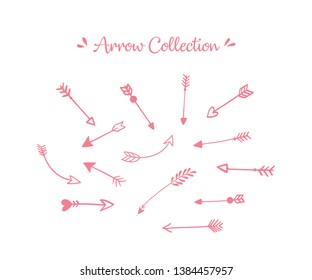 Romantic Hand Drawn Arrow Collection