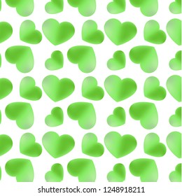Romantic heart background. Vector illustration for holiday design. Many flying hearts on a white background. For wedding card, valentine's day greeting.