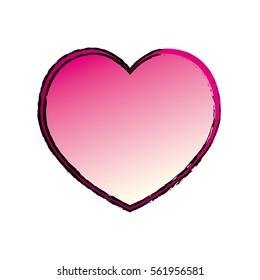 Romantic heart concept icon vector illustration graphic design