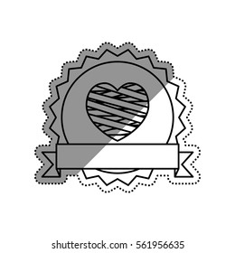 Romantic heart concept icon vector illustration graphic design