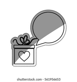 Romantic heart concept icon vector illustration graphic design