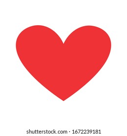 Diseño plano vectorial de icono romántico del corazón en estilo moderno para la celebración del matrimonio