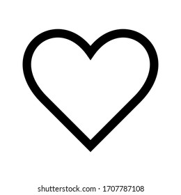 Romantic Heart Icon vector flat design in trendy style for Marriage Celebration.eps 10