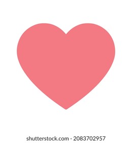 Romantic Heart Icon vector flat design
