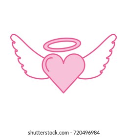 romantic heart love wings valentine tattoo