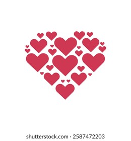 Romantic Heart Pattern for Valentine's Day and Weddings