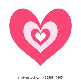 Romantic heart valentine day symbol