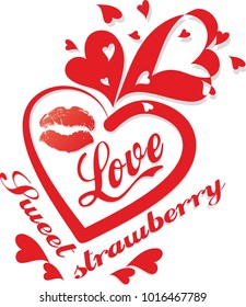 romantic heart for Valentine's Day. Vector