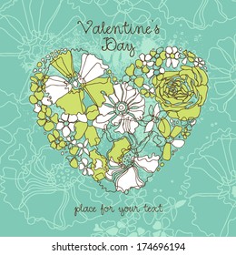 Romantic heart for your design. Concept of Valentine's Day.