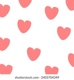 Patrón de corazones románticos. Antecedentes de San Valentín con corazones. 