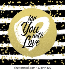 Romantic illustration. Typography postcard or poster graphic design lettering element. Hand written vector style happy valentines day sign.