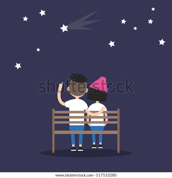 Romantische Illustration Zum Valentinstag Liebhaber Die Stock Vektorgrafik Lizenzfrei 517533280