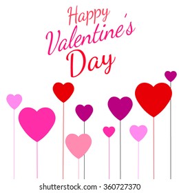 Romantic Illustration vector valentines day background