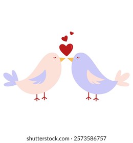 Romantic Illustrations - Love and Affection Symbols. Valentine's Day