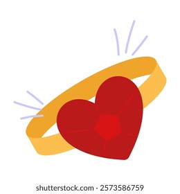 Romantic Illustrations - Love and Affection Symbols. Valentine's Day