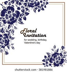 Romantic invitation. 