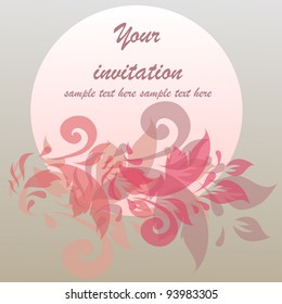 Romantic invitation design