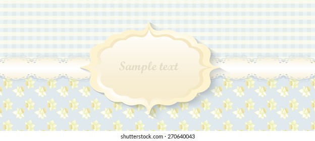 Romantic invitation design. vector. pink background