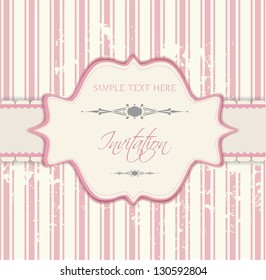 Romantic invitation - pink