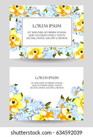 Romantic invitation for wedding, bridal shower, birthday or Valentine's day.