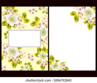 Romantic invitation. Wedding, marriage, bridal, birthday, Valentine's day.