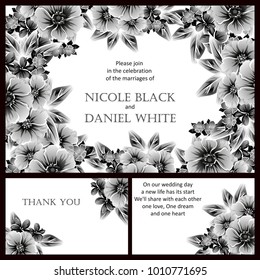 Romantic invitation. Wedding, marriage, bridal, birthday, Valentine's day.