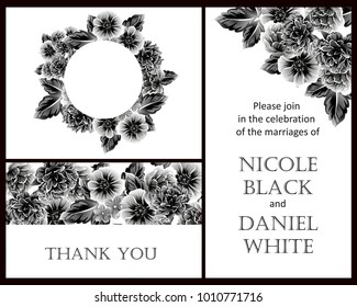Romantic invitation. Wedding, marriage, bridal, birthday, Valentine's day.