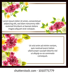 Romantic invitation. Wedding, marriage, bridal, birthday, Valentine's day.