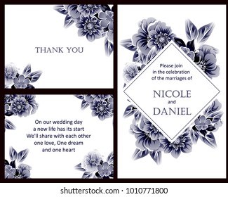 Romantic invitation. Wedding, marriage, bridal, birthday, Valentine's day.