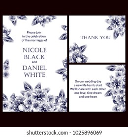 Romantic invitation. Wedding, marriage, bridal, birthday, Valentine's day.