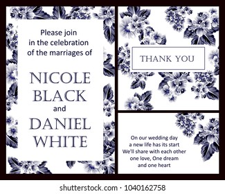 Romantic invitation. Wedding, marriage, bridal, birthday, Valentine's day.