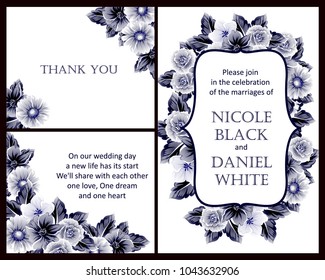Romantic invitation. Wedding, marriage, bridal, birthday, Valentine's day.