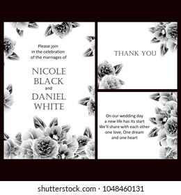 Romantic invitation. Wedding, marriage, bridal, birthday, Valentine's day.