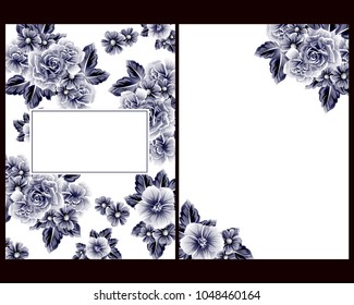 Romantic invitation. Wedding, marriage, bridal, birthday, Valentine's day.